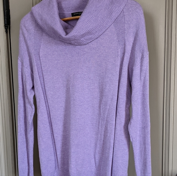 Cowl neck sweater Lilac - Picture 3 of 4